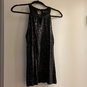 Black INC International Concepts glittering blouse